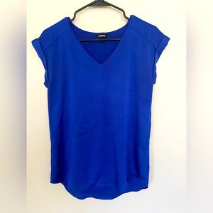 Royal blue loose fit top